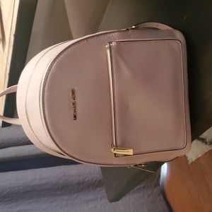 Michael Kors ADINA Pebbled Leather Medium Backpack, School Travel Bag